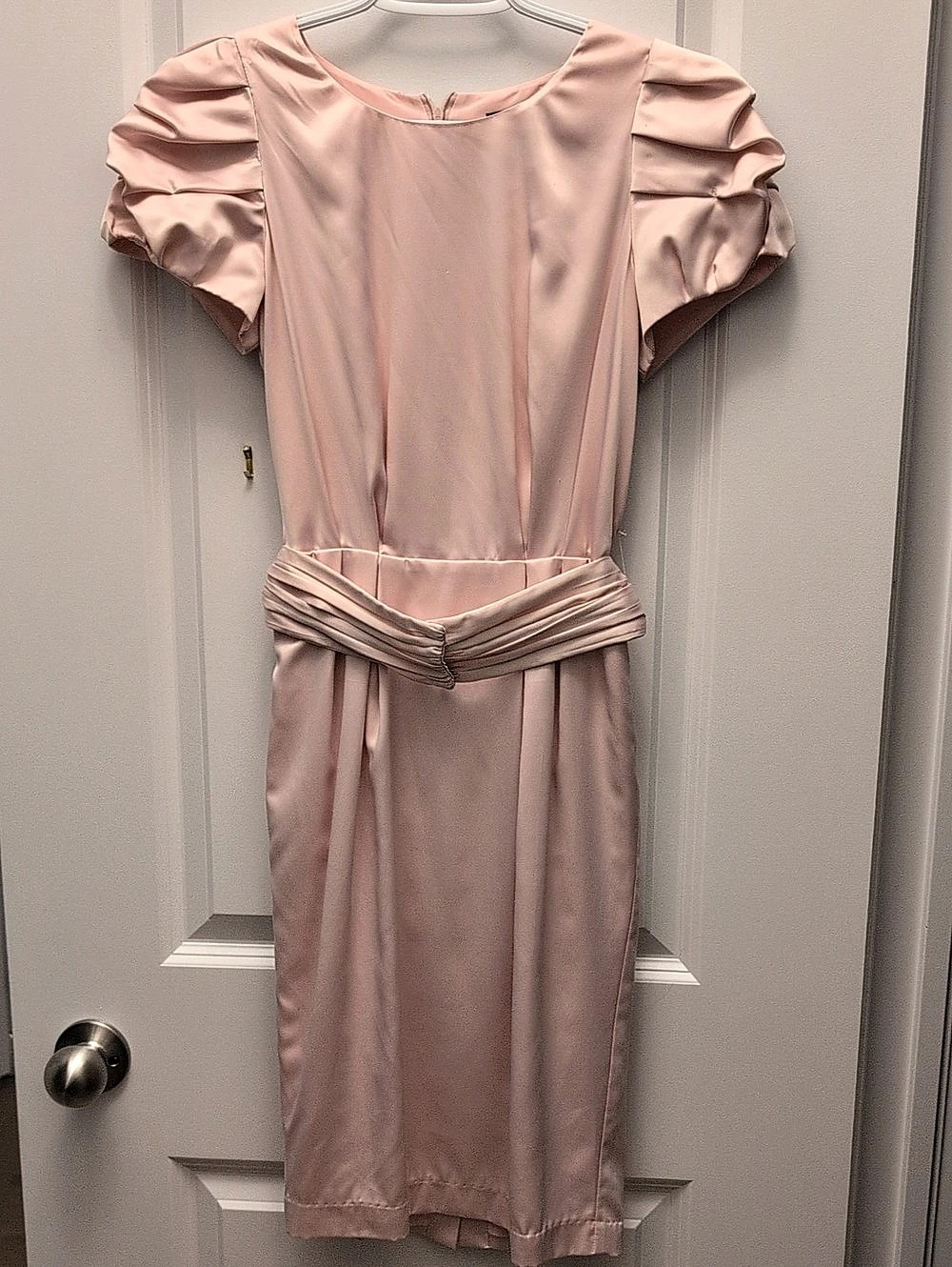 Anya Su Silk Midi Dress in Pink